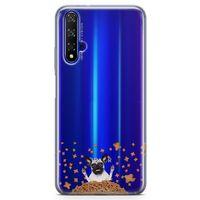 Honor View 20 Kılıf Köpek Maması Pug Arka Kapak Koruma Desenli Full Koruyucu