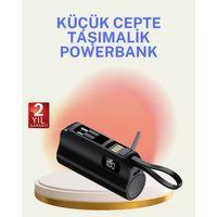 Dahili Konektörlü 20w Hızlı Şarj Mini Taşınabilir Powerbank