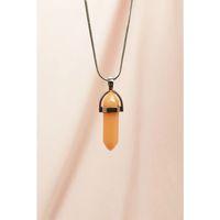 Himalaya Doğal Taşı Zincirli El Yapımı Tasarımlı Kolye Uç: 3,5 cm Zincir: 20 cm Kutulu