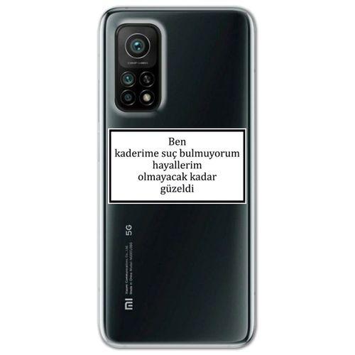 Xiaomi Mi 10T Kılıf HD Yazı Baskılı Silikon Arka Kapak - Yazı 5