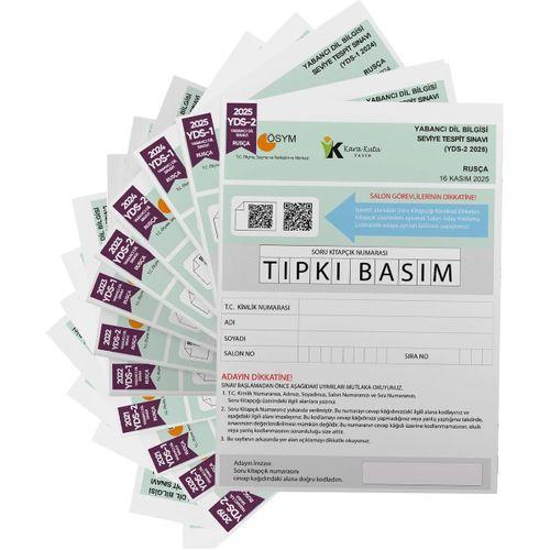 2026 YDS Rusça ÖSYM Tıpkı Basım Çıkmış Soru Deneme Paketi 12li Fasikül SETİ