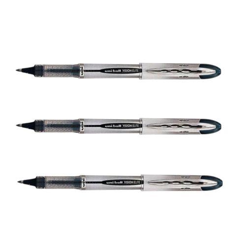 UNİBALL VISION ELITE 0.8 ROLLER KALEM MAVİSİYAH ( Üç Adet )