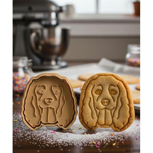 Cocker Spaniel Sekillendirici Kalip Kurabiye Hamur Kesici Oyun ve Seker Hamuru Seti