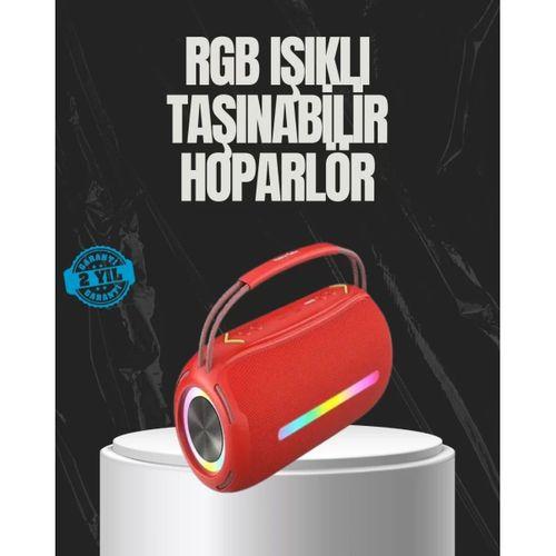 20w Güçlü Ses Çift Sürücülü Rgb Led Işıklı Bluetooth 5.3 Hoparlör