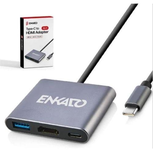 ENKADO EKD-TP43, Type-C To HDMI+PD+USB 3.0 Çevirici