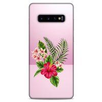 Lopard Samsung Galaxy S10 Plus Uyumlu Kılıf Bahar (19) Kılıfları Kırmızı Yeşil