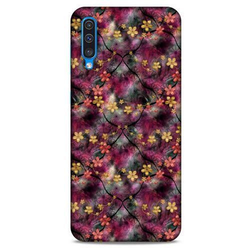 Samsung Galaxy A50 Uyumlu Kılıf Pembe Delisi (10) Full Koruma Kılıfı Çiçek