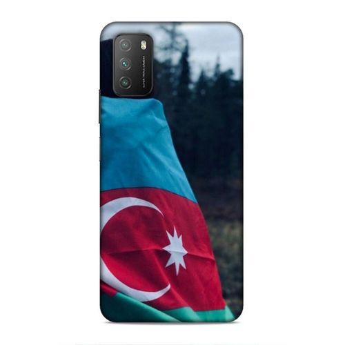 Xiaomi Poco M3 Uyumlu Kılıf Azarbaijan (38) Neo Hybrid Kılıf Bayrak Kadın