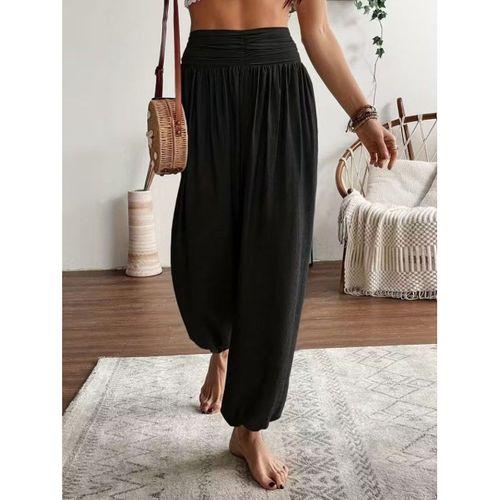 Kadın Yüksel Bel Yoğun Büzgü Detaylı Aerobin Pantolon