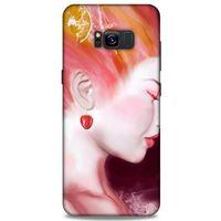 Samsung Galaxy S8 Plus Uyumlu Kılıf Pembe Delisi (26) Tpu Silikon Kılıf Kiraz