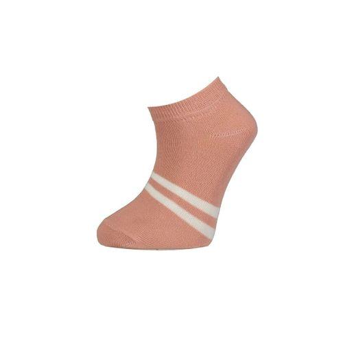 Bibaby Bibaby Biorganic Çizgili 2'Li Yaş Patik Çorap 68429 Pembe