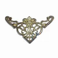 Dekoratif Köşe Süsü, Köşelik - Büyük, 31x55mm, Sarı, 100 Adet