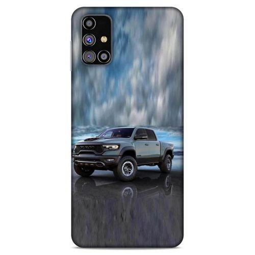 Lopard Samsung Galaxy M31s Uyumlu Kılıf PickUpX (42) Rugged Armor Kılıf Bulut Mavi