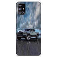 Lopard Samsung Galaxy M31s Uyumlu Kılıf PickUpX (42) Rugged Armor Kılıf Bulut Mavi