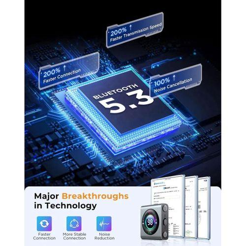 Joyroom JR-CB2 Wireless Transmitter  2'si 1 Arada Kablosuz Verici/Alıcı-Koyu Grı