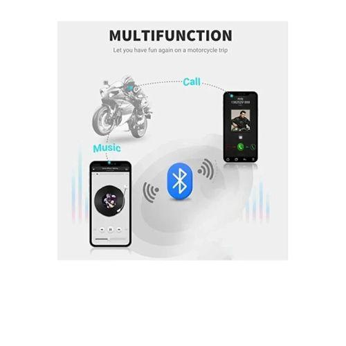 D60 Motor Kask Kulaklık Rgb Modlu Motosiklet Kulaklık Su Geçirmez 5.3 Bluetooth Intercom