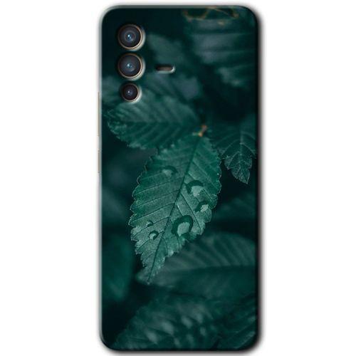 Vivo V23 5G Kılıf HD Desen Baskılı Arka Kapak - Yağmurlu Yaprak