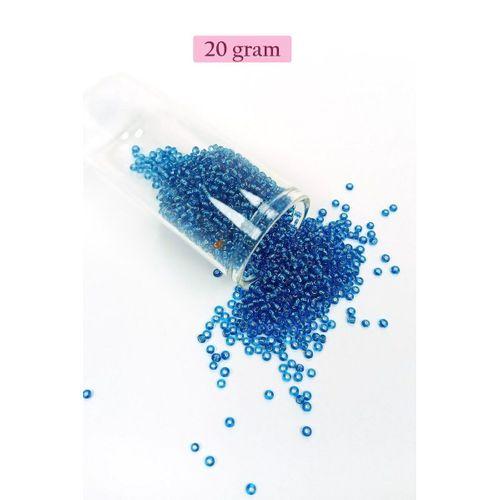 Dökme Cam Kum Boncuk (11/0) 2 mm - 4 Renk - Toplam 80 Gram - BNC400
