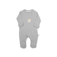 Bistyle Bistyle Style Natural Fermuarlı Bebe Tulum 15115 Gri