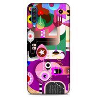 Lopard Samsung Galaxy A30s Uyumlu Kılıf Soyut Sanat (22) Desenli Tam Koruma Kılıfı