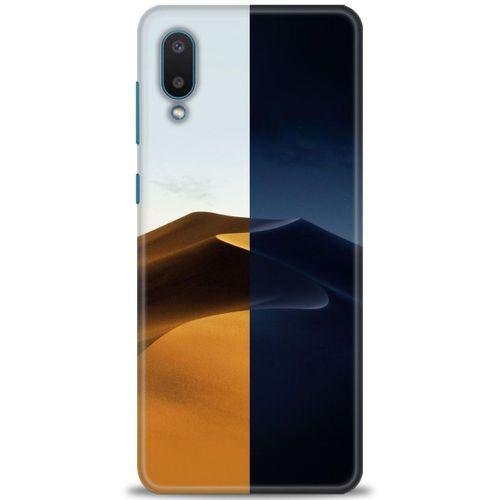 Samsung Galaxy A02 Kılıf HD Baskılı Kılıf - Gece ve Gündüz + Tam Ekran Koruyucu