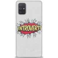 Samsung Galaxy A51 Kılıf HD Baskılı Kılıf - Introvert! + Tam Ekran Koruyucu