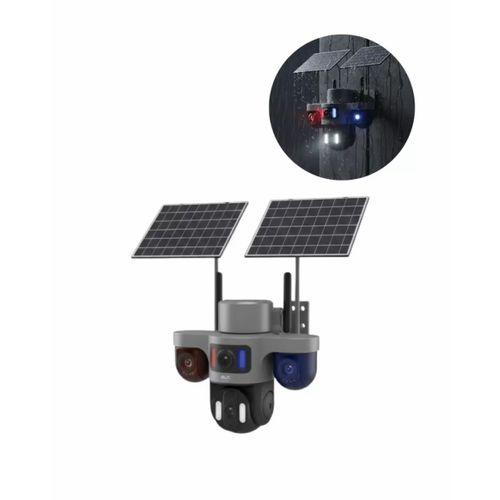 Güneş Enerjili Çiftlik Kamerası 3 Lensli 9mp Solar Kamera 2 Yıl Garantili