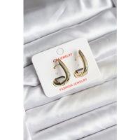 14K Gold Renk Kaplama CM Kadın Küpe