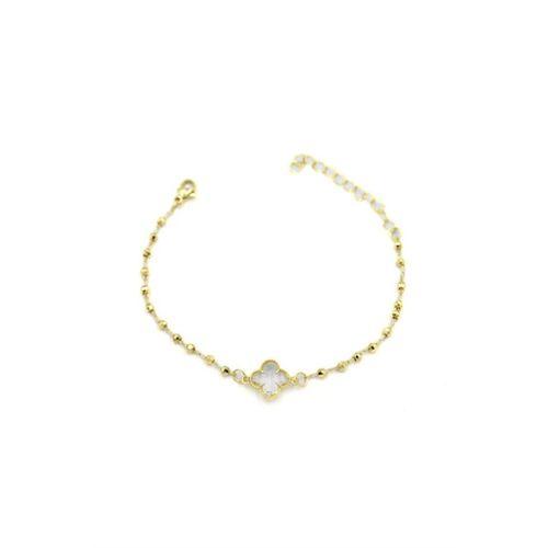 Vc Yonca Bileklik - Beyaz