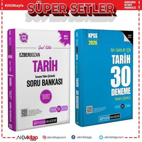 Pegem 2026 KPSS Tarih Soru Bankası ve Deneme Seti 2 Kitap