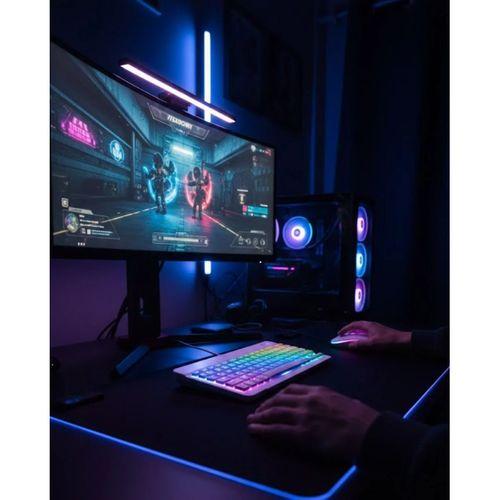 Bluetooth Klavye Mouse Seti Aydınlatmalı Türkçe Q Ergonomik Tasarım