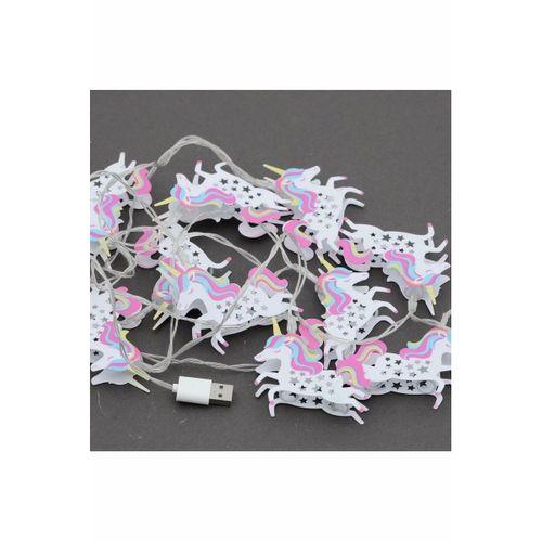 Ortama Renk Katan Unicorn Şeklinde Renkli Sıralı Led Lamba