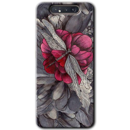 Potkal Hediye Fabrikası Samsung Galaxy A80 Kılıf HD Desen Baskılı Arka Kapak - kelebek Ömrü