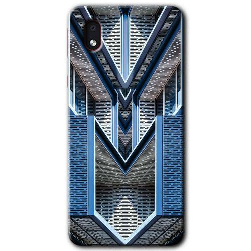 Galaxy A01 Core Kılıf HD Desen Baskılı Arka Kapak - Retro Building