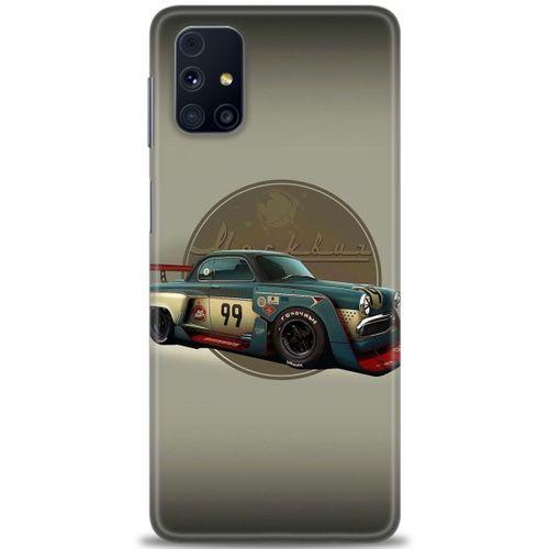 Samsung Galaxy M31S Kılıf HD Baskılı Kılıf - Klasik Araba + Tam Ekran Koruyucu