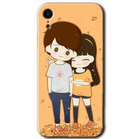 BeRa Aksesuar iPhone XR Kılıf Baskılı Kapak - Şıpsevdi Çift +Tam Kaplayan Mat Seramik