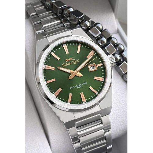 Slazenger Çelik Kordon İç Fonksiyonları Aktif 10 Atm+Bileklik Hediyeli Erkek Kol Saati VS.BLKT.0801