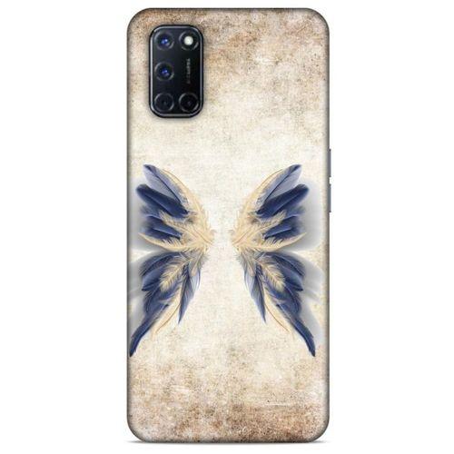 Oppo A92 Kılıf Desenli Özel Seri Tüyler (17) Tasarım Kılıf