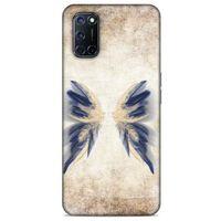 Oppo A92 Kılıf Desenli Özel Seri Tüyler (17) Tasarım Kılıf