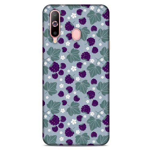 Frutix Böğürtlen 01 Samsung Galaxy A60 Kılıf Desenli Silikon
