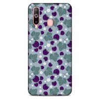Frutix Böğürtlen 01 Samsung Galaxy A60 Kılıf Desenli Silikon