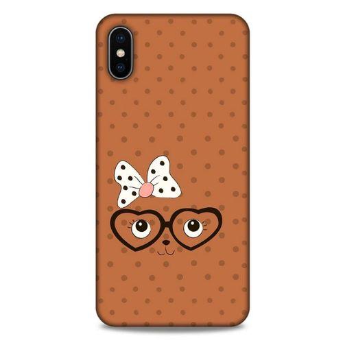 Lopard Apple iPhone XS Max Uyumlu Kılıf Kediler (11) Tam Koruma Gözlük Yüz