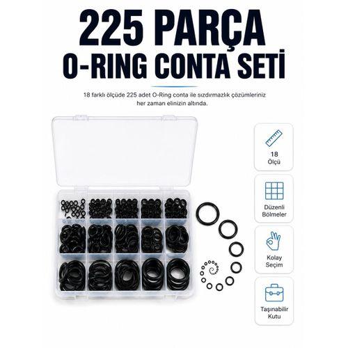 225 Parça Profesyonel O-ring Conta Kiti Su, Yağ Ve Hava Sızdırmazlık Tamir Seti
