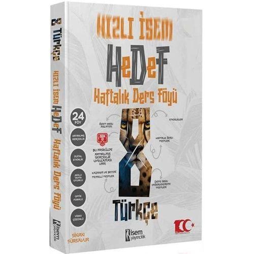 8. Sınıf Hızlı İsem Türkçe Hedef Haftalık Ders Föyü İsem Yayınları