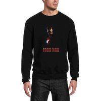 IRON MAN Baskılı Siyah Erkek Sweatshirt