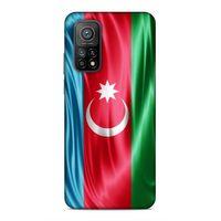 Xiaomi Mi 10T Pro 5G Uyumlu Kılıf Azarbaijan (36) Glitter Kılıf Tam Bayrak