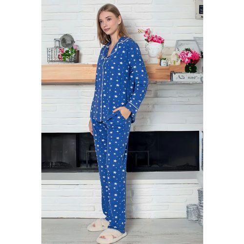 Limissi Desenli Pamuk Viskon Pijama Takımı