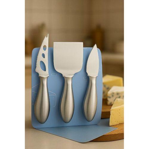 Zhltools Inox Peynir Bıçağı Seti - Tereyağı Bıçağı Kahvaltı Seti Profesyonel Tasarım 304 Paslanmaz Çelik
