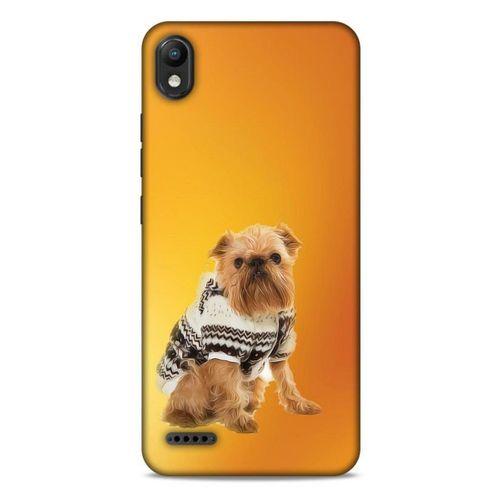 LG K20 2019 Kılıf Köpek Kıyafetleri (28) Arka Kapak Brüksel Griffonu Hırka