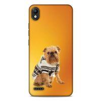 LG K20 2019 Kılıf Köpek Kıyafetleri (28) Arka Kapak Brüksel Griffonu Hırka